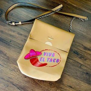 Authentic Kate Spade Brown Paper Bag Crossbody Purse